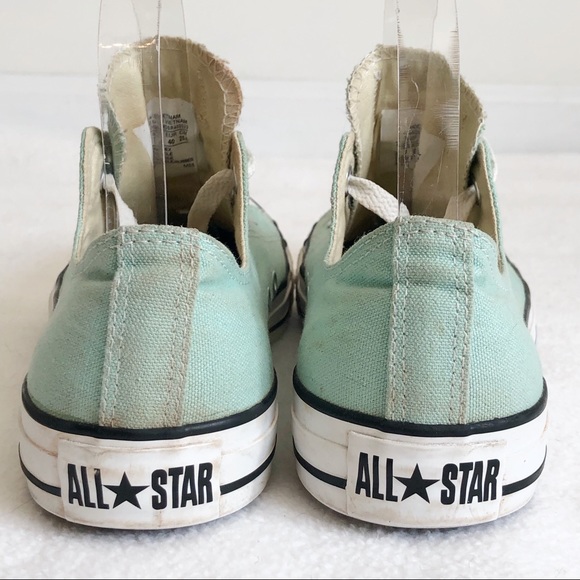 Converse All Star Unisex Mint Green Low Sneakers, size Men’s 7 / Women’s 9 - Picture 3 of 16